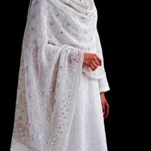 High Quality Handcrafted Shawl (Pure White)