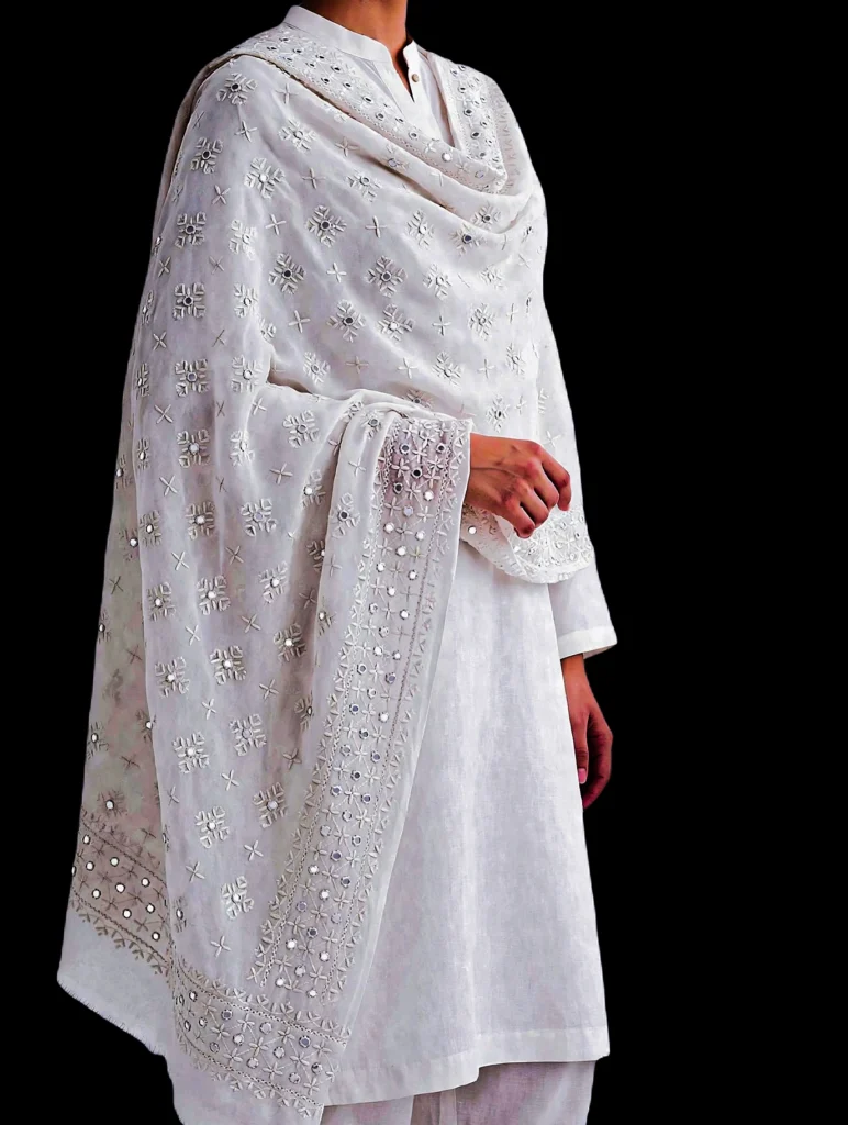 High Quality Handcrafted Shawl (Pure White)