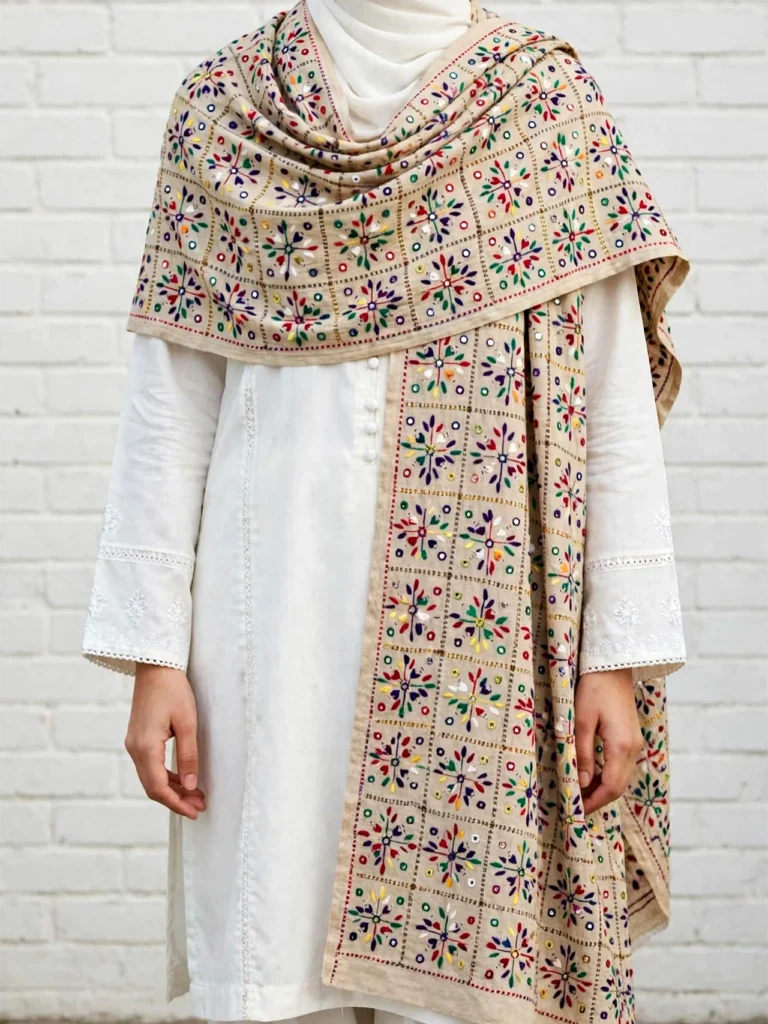 Handmade Multi Color Shawl